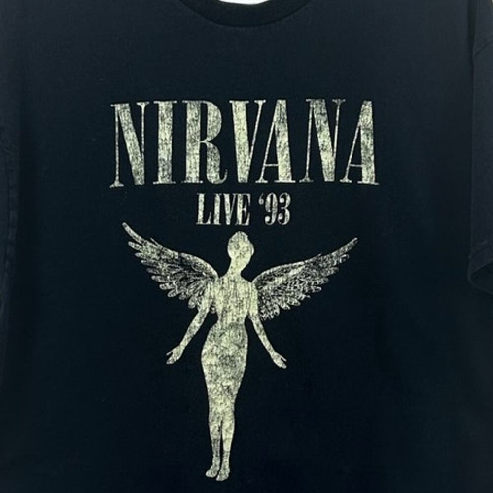 Nirvana Black Band Tee size L - Picture 4 of 9